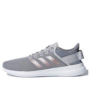 Adidas Cloudfoam QT Flex Gray White & Three Stripe Gold Women's Shoes Size 9